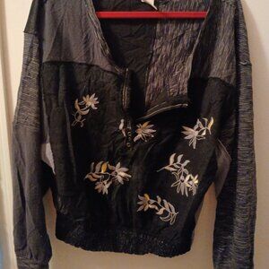Free People Floral Embroidered